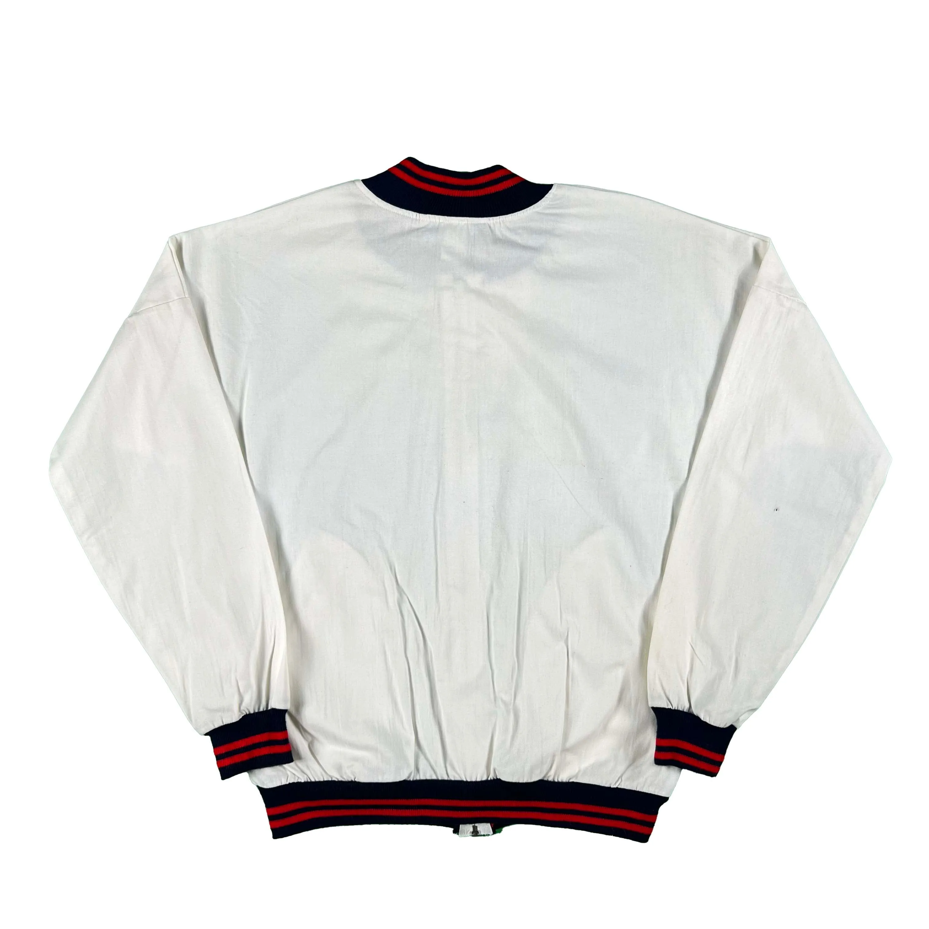 80s Boca Sport Dead Stock White Jacket- M