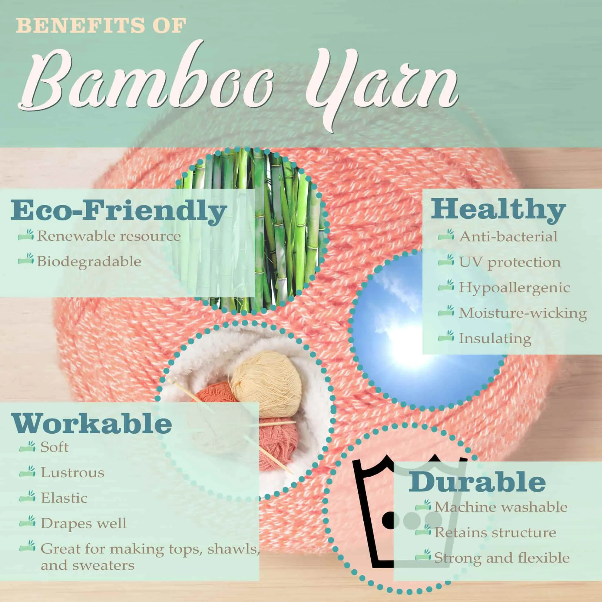 Bamboo Cotton Sport Yarn: 8 Skein Packs