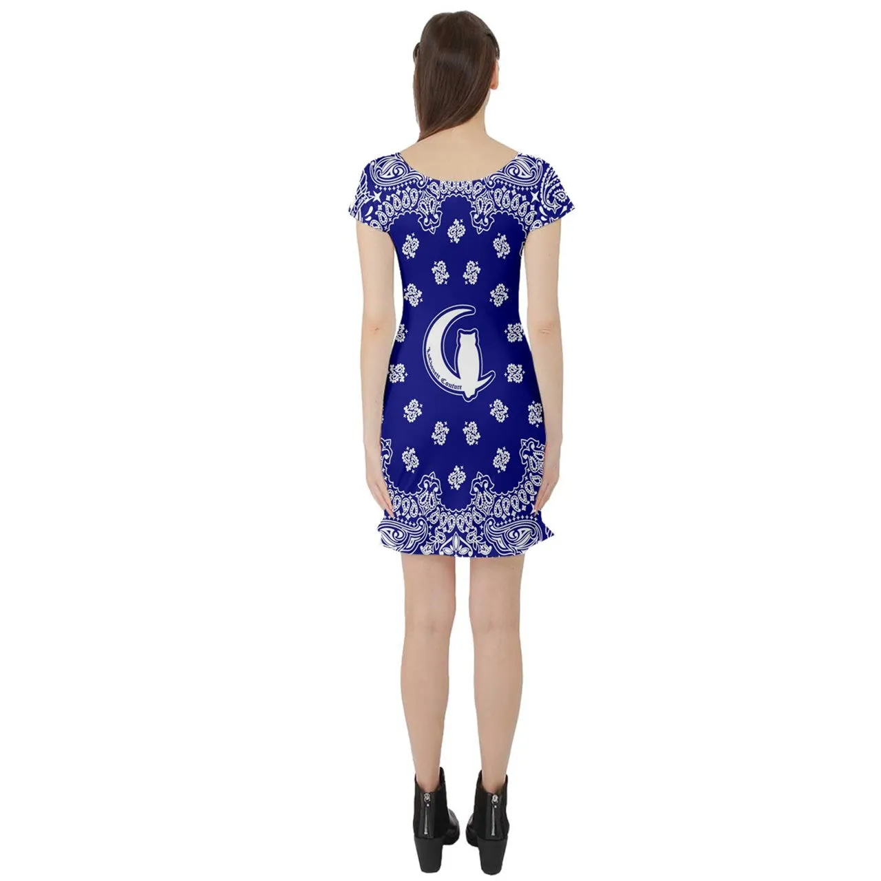 Bandana Cs'up Short Sleeve Skater Dress