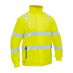 Bisley Taped Hi Vis Heated Jacket with Hood