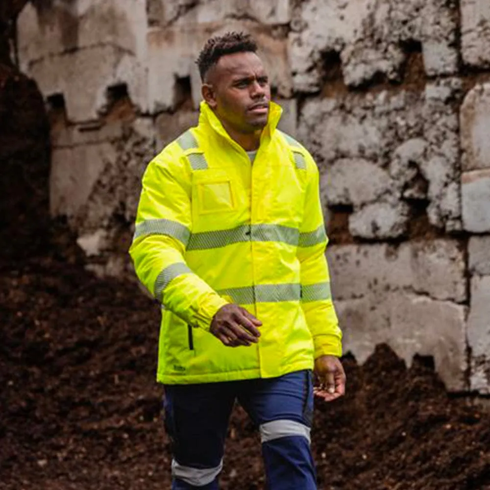 Bisley Taped Hi Vis Heated Jacket with Hood