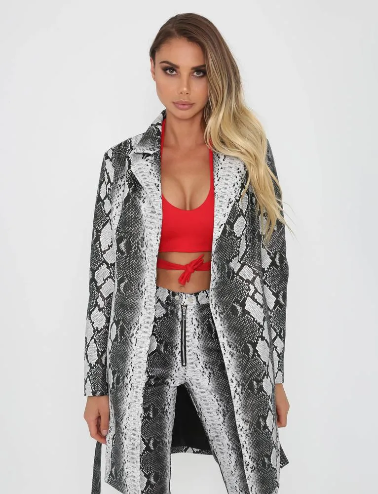 Brandy Jacket - Snakeskin