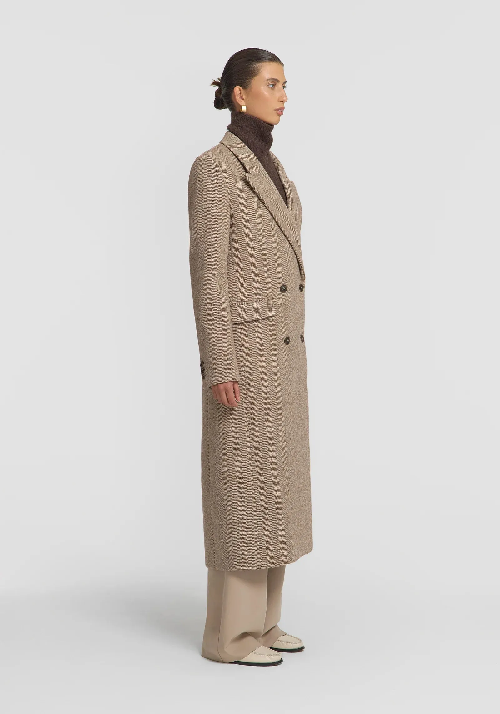 Cigarillo Coat - Herringbone