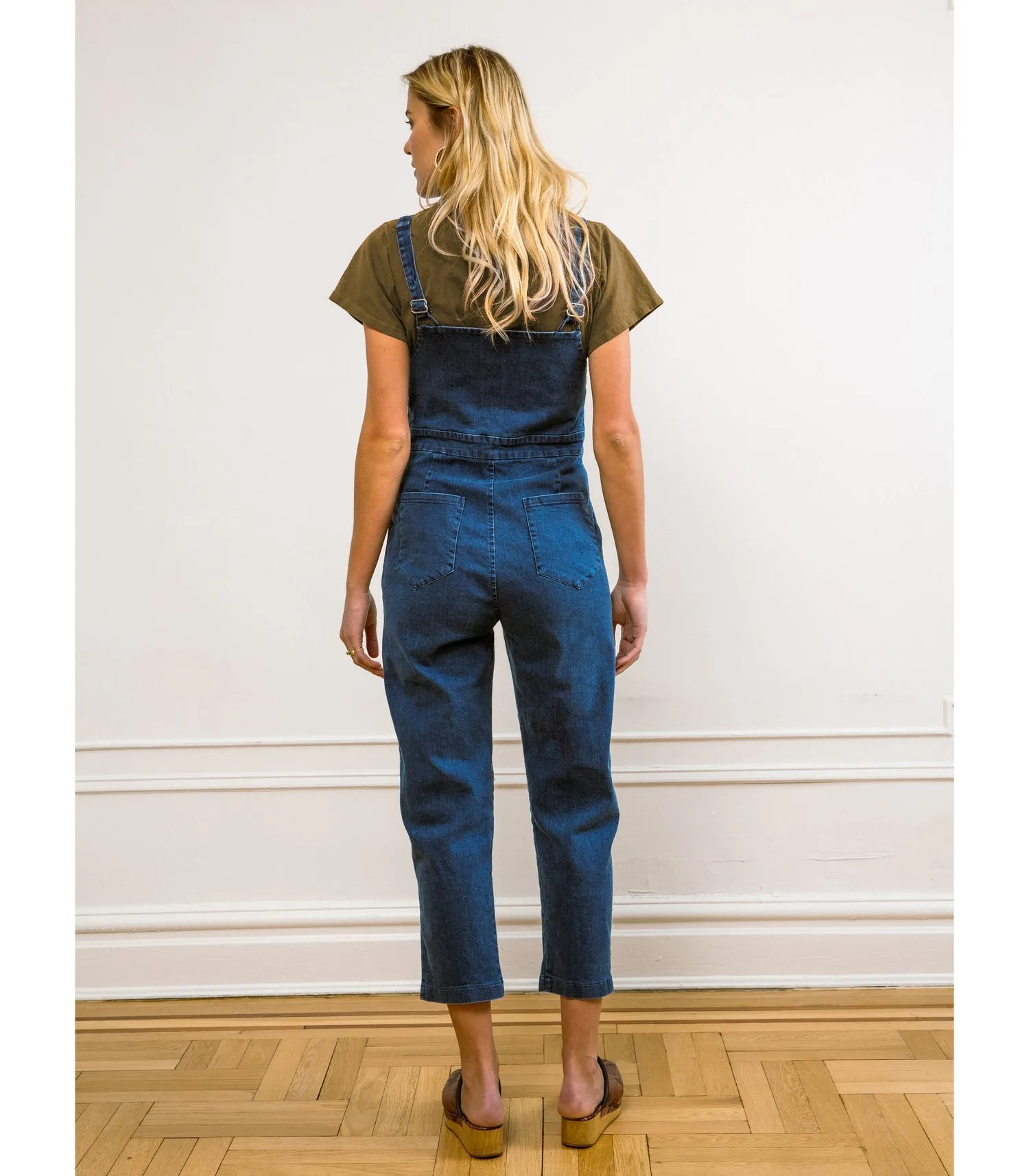 Claudia Washed Indigo Denim Jumpsuit