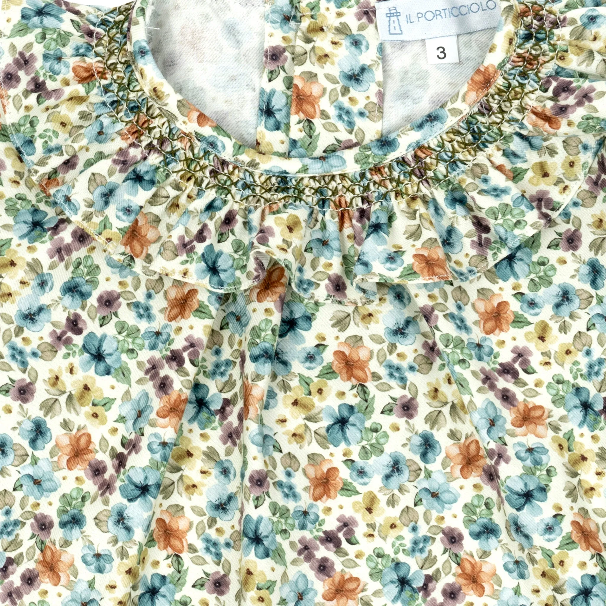 Fiore Smock Blouse - Green
