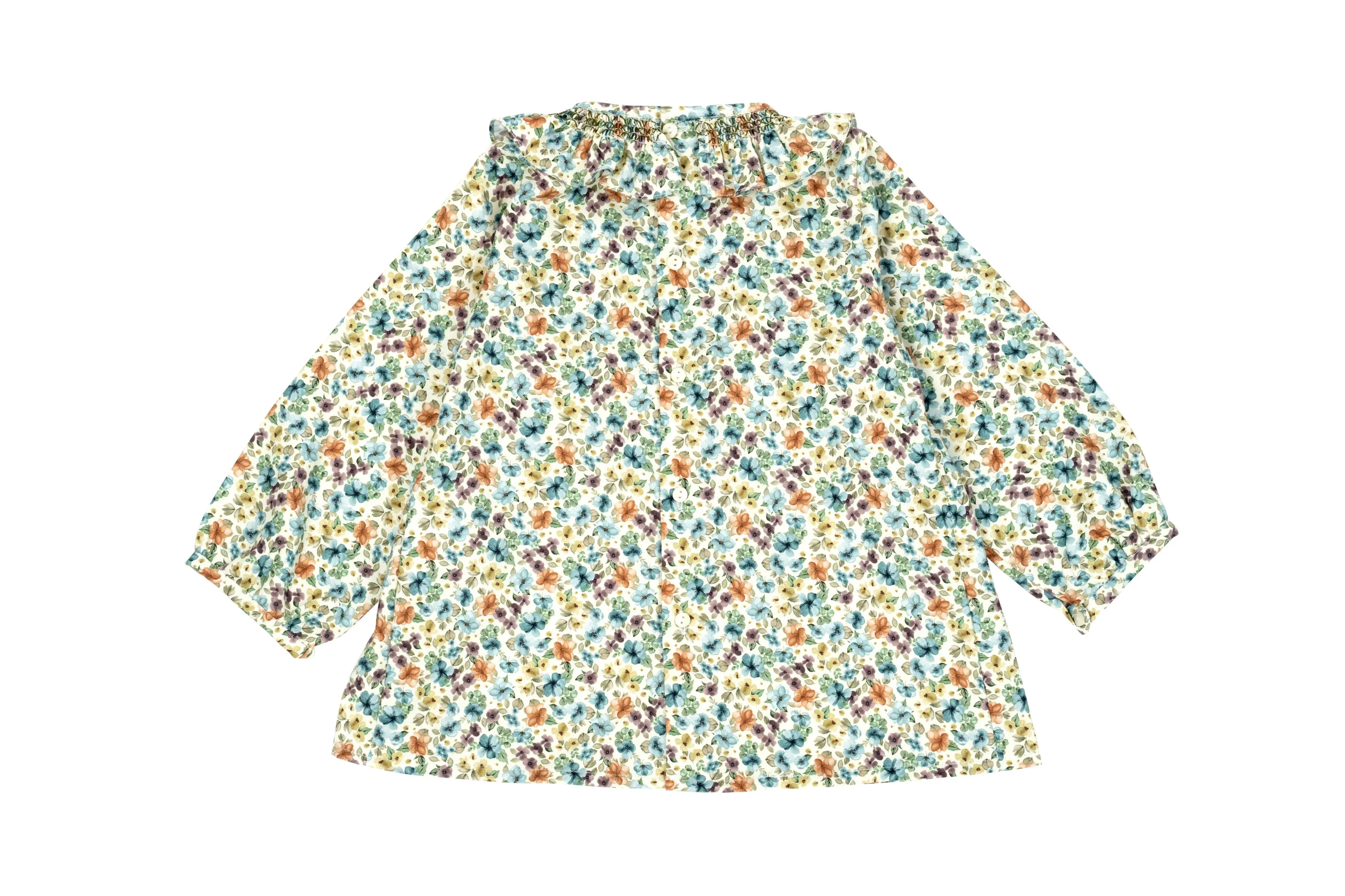 Fiore Smock Blouse - Green