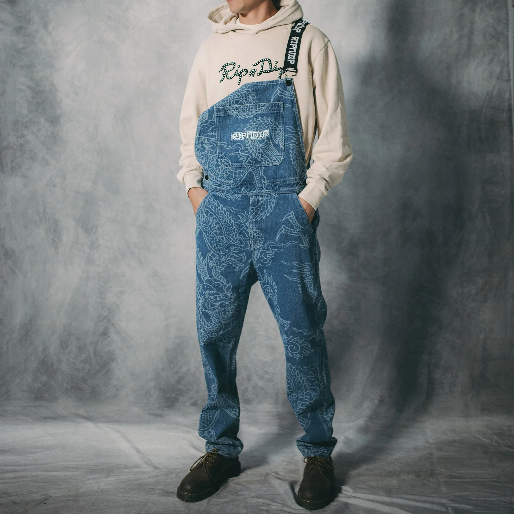 Haku Denim Overalls (Dark Wash)