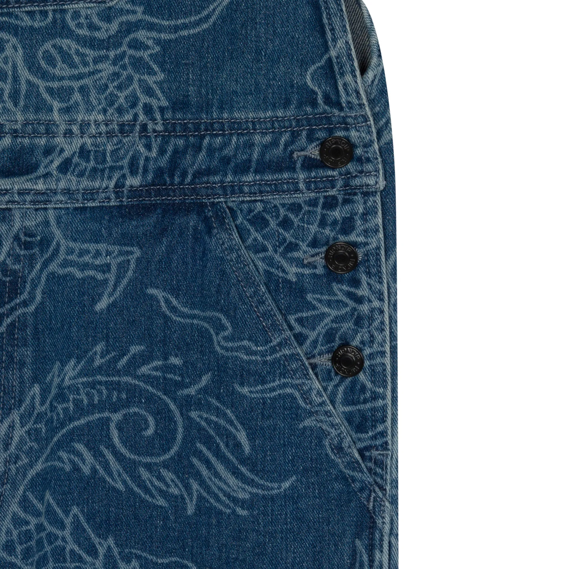 Haku Denim Overalls (Dark Wash)