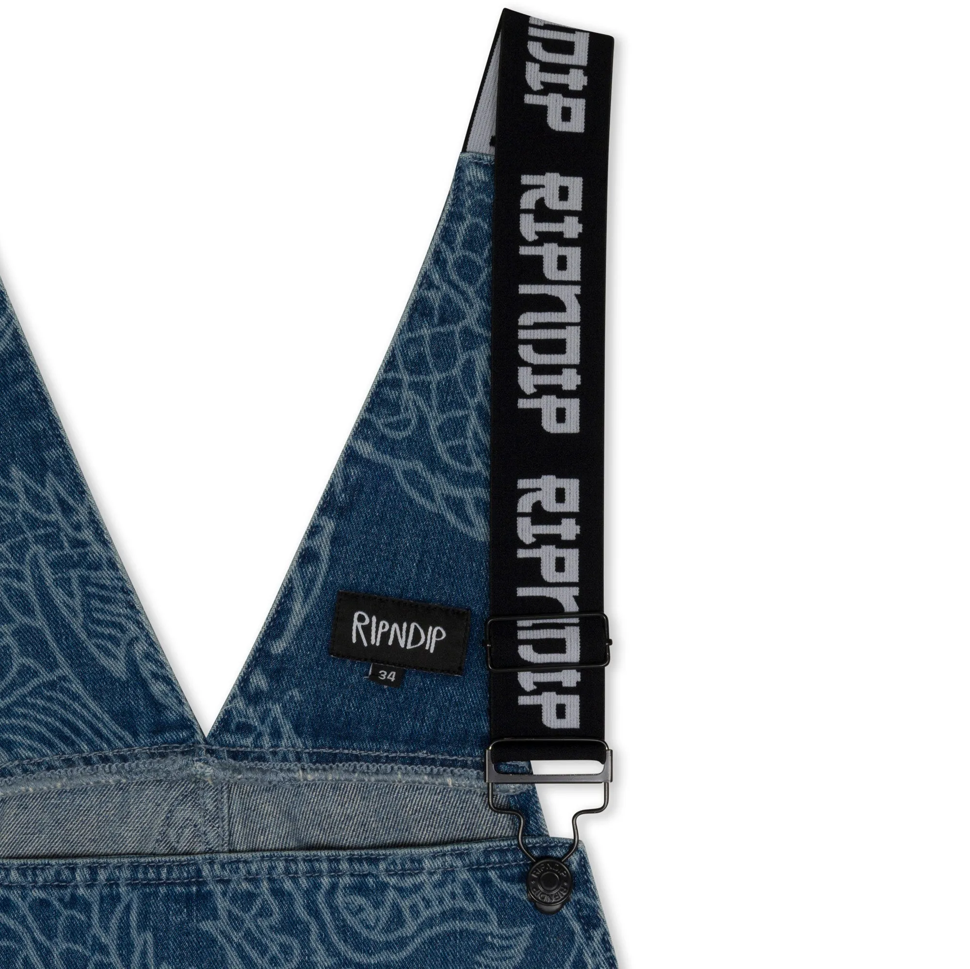 Haku Denim Overalls (Dark Wash)