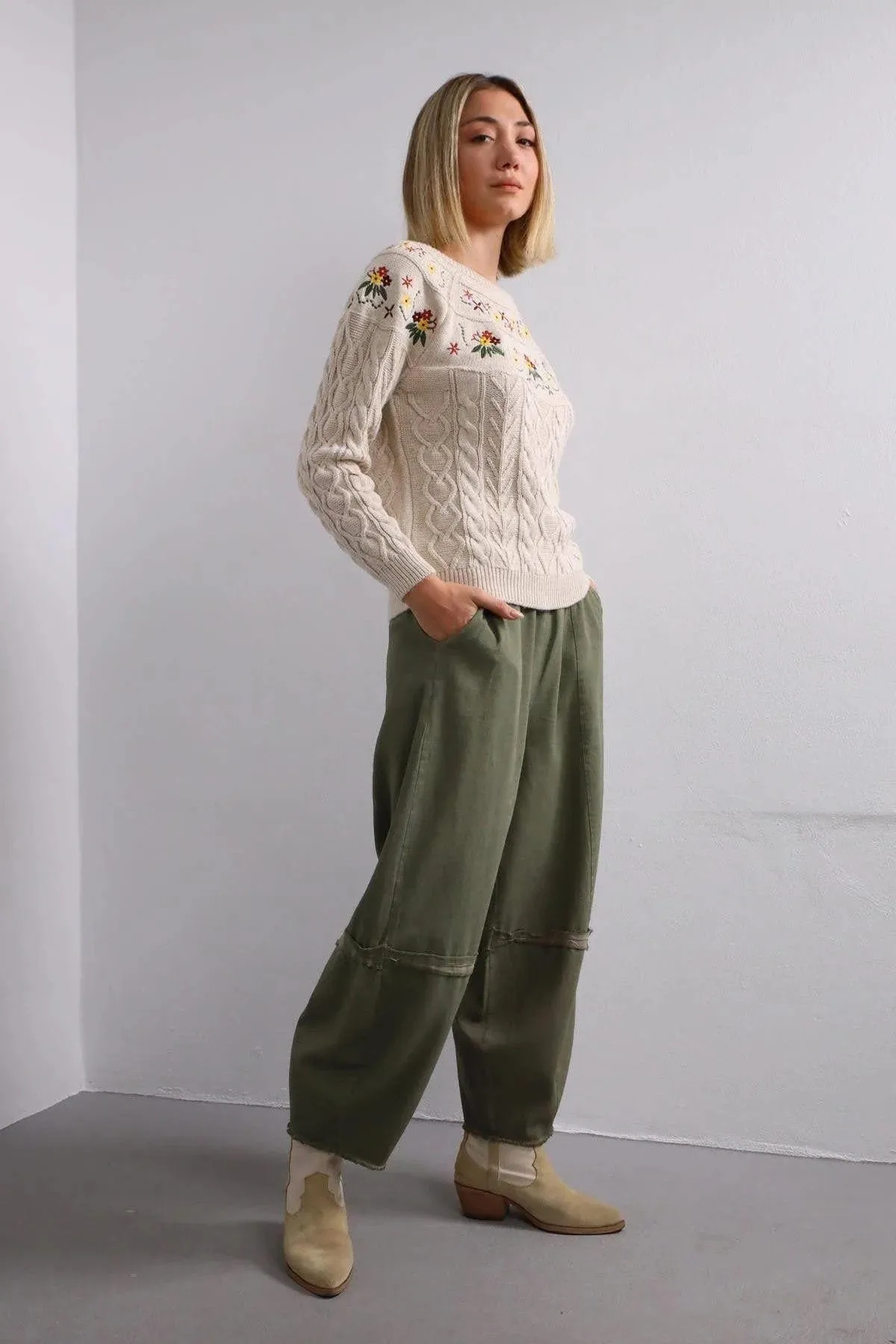 Heirloom Blossom Embroidered Sweater