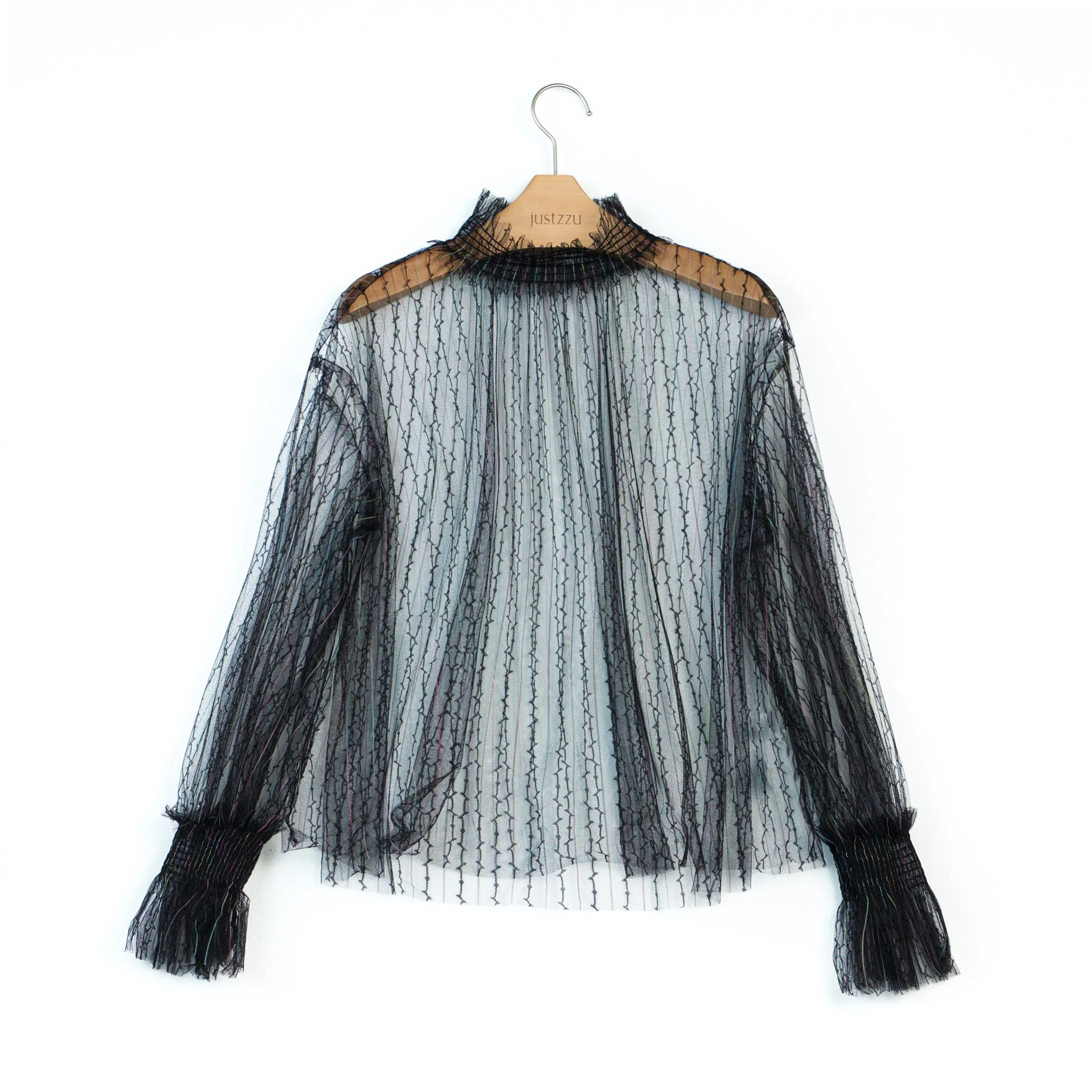 JUSTZZU Women's Chiffon Blouses