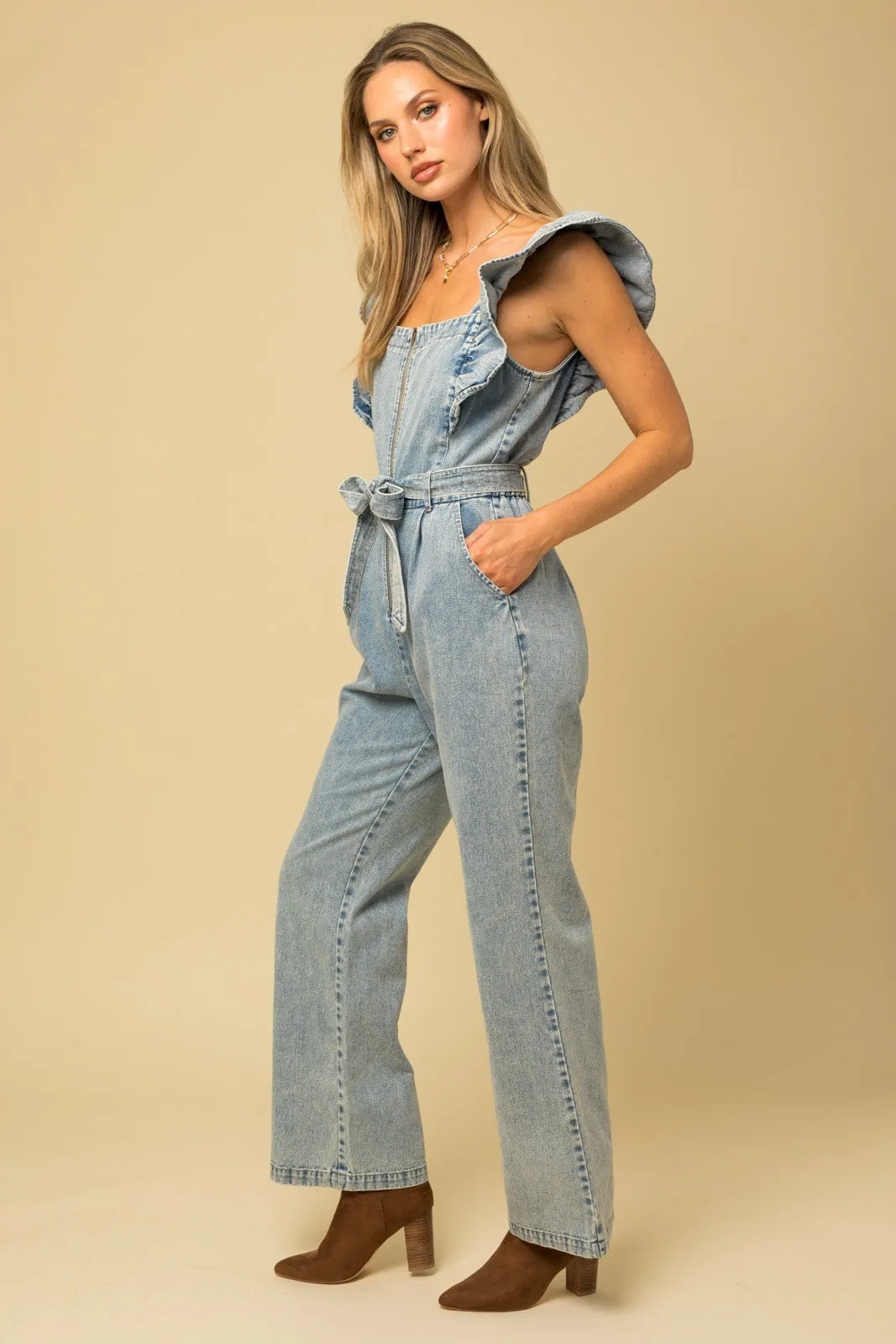 Lillian Denim Overalls
