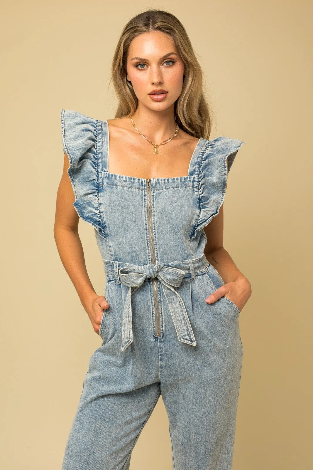 Lillian Denim Overalls