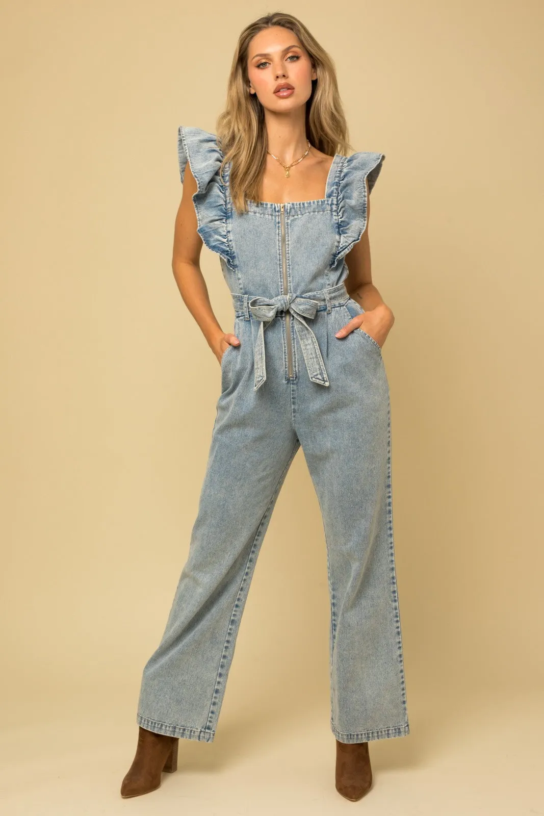 Lillian Denim Overalls