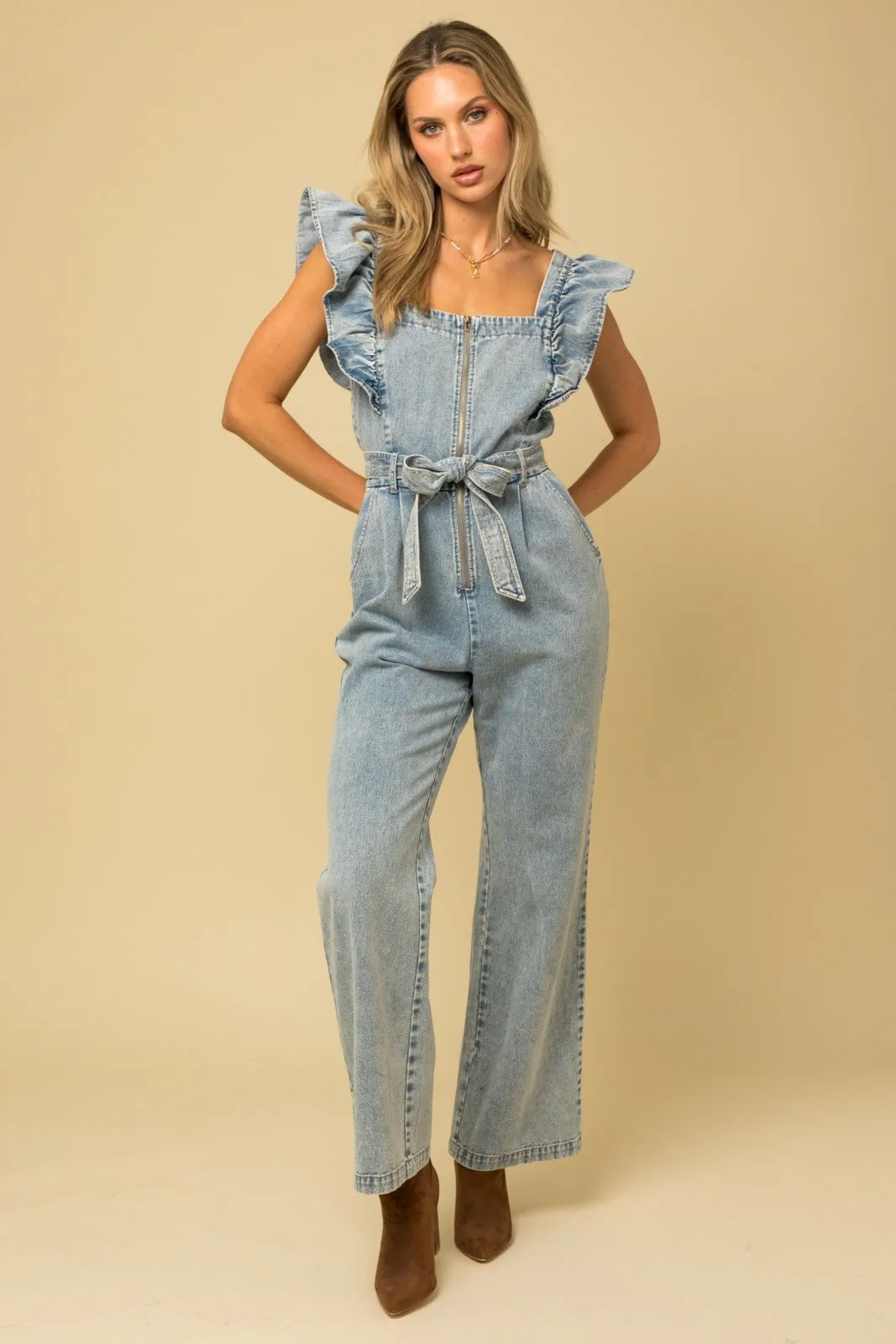 Lillian Denim Overalls