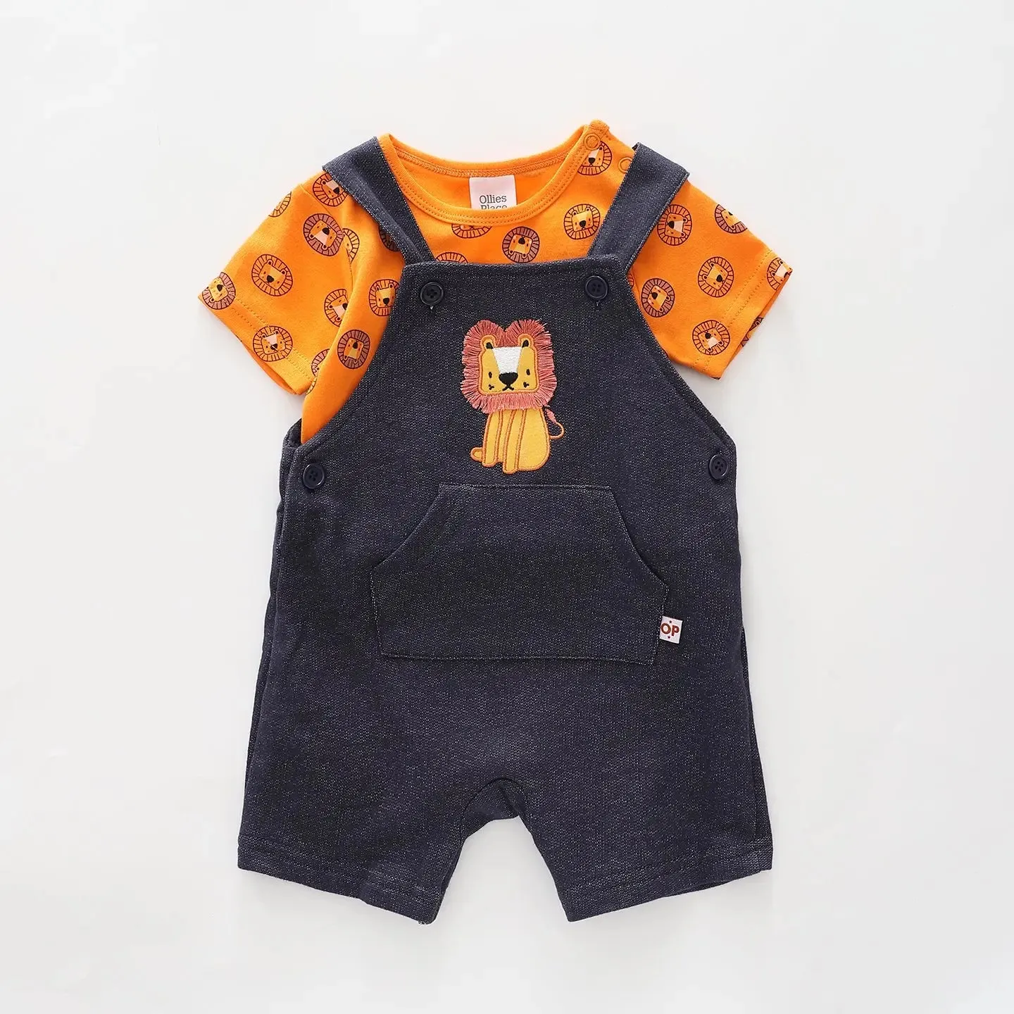 Little Lion Shortalls Set