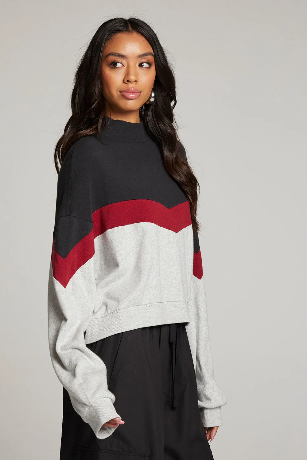 Liz Fire Color Block Pullover