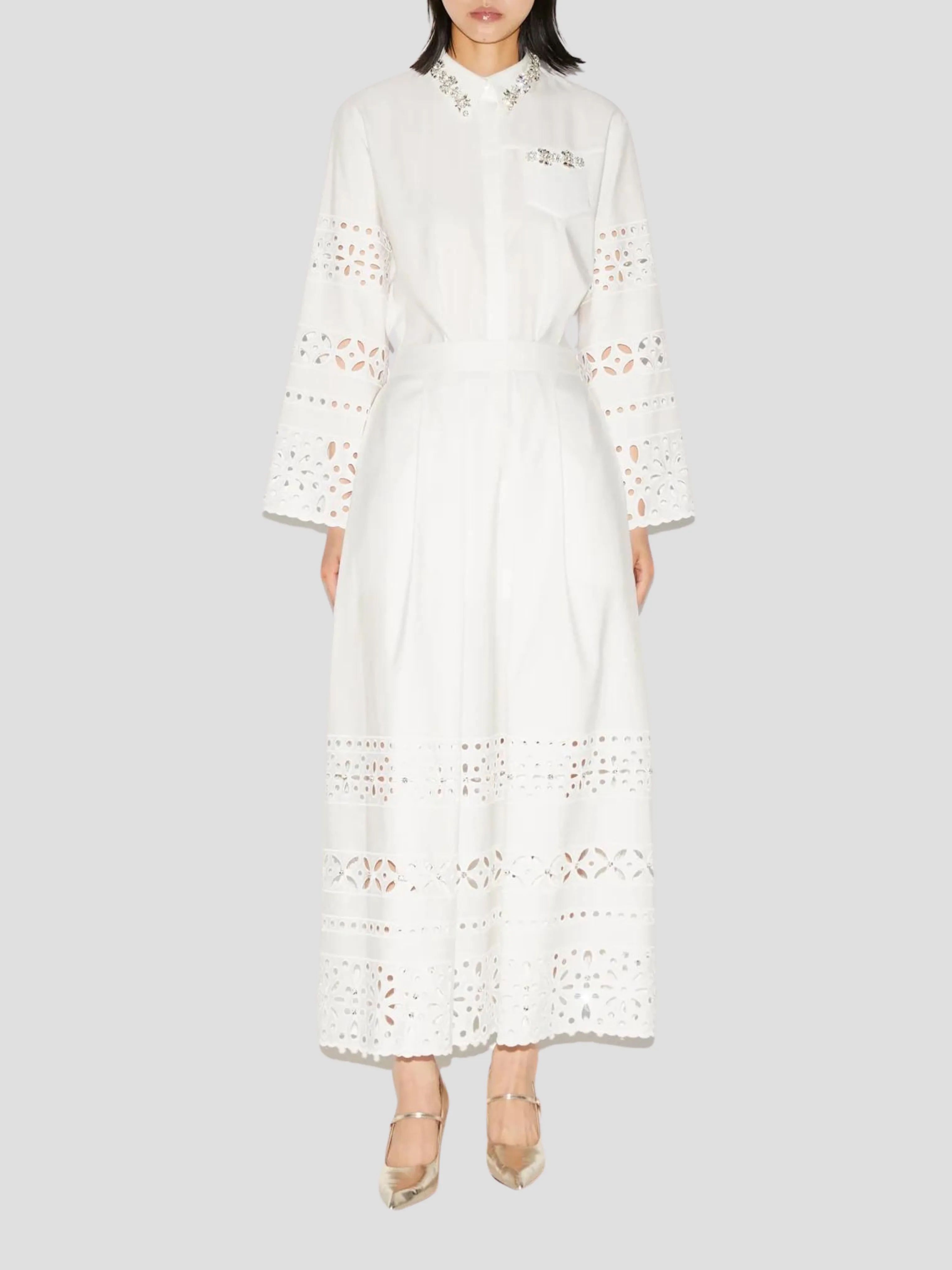 Logan Broderie-Anglaise Longsleeve Shirt