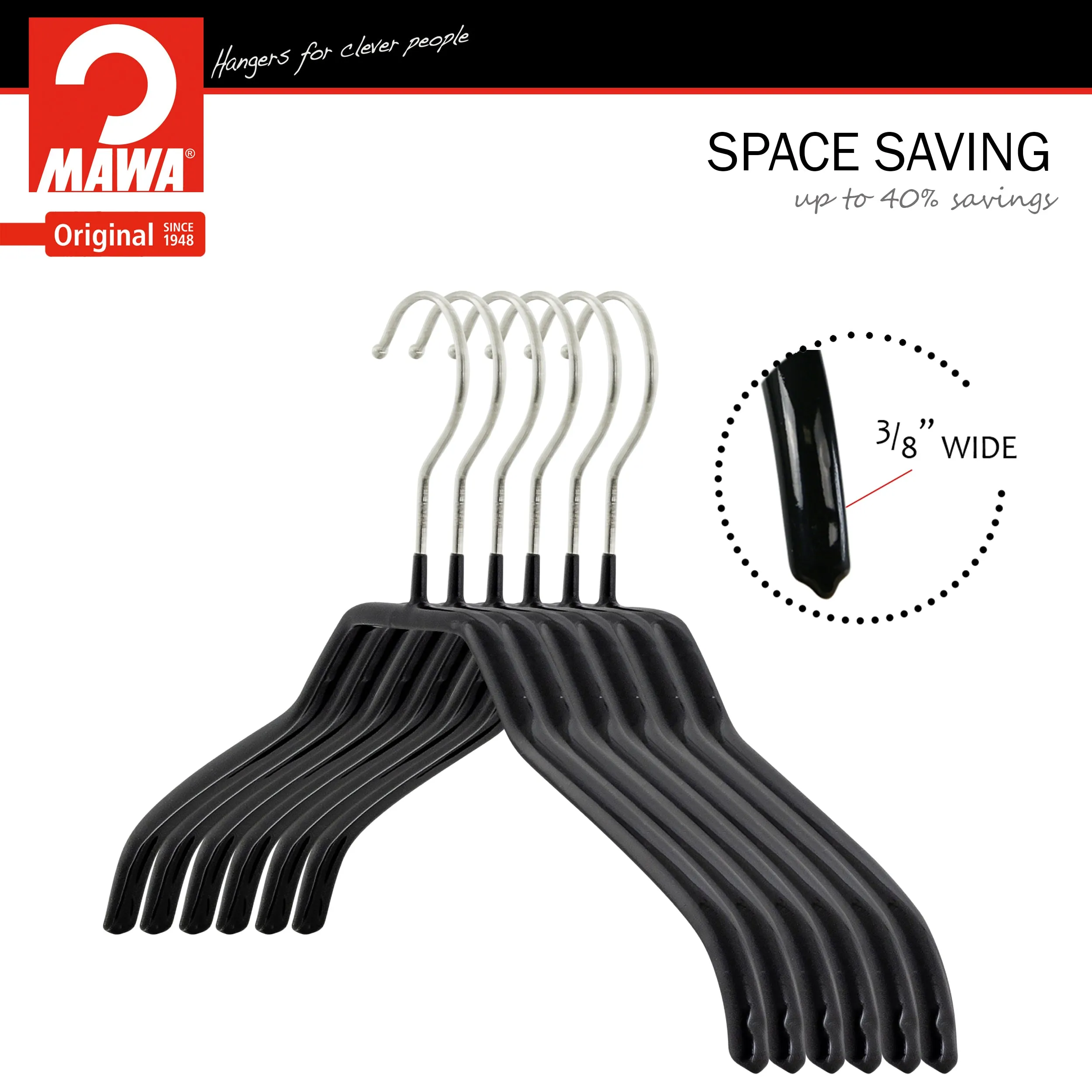 MAWA - Silhouette 45/F Hanger Wide Version, Black