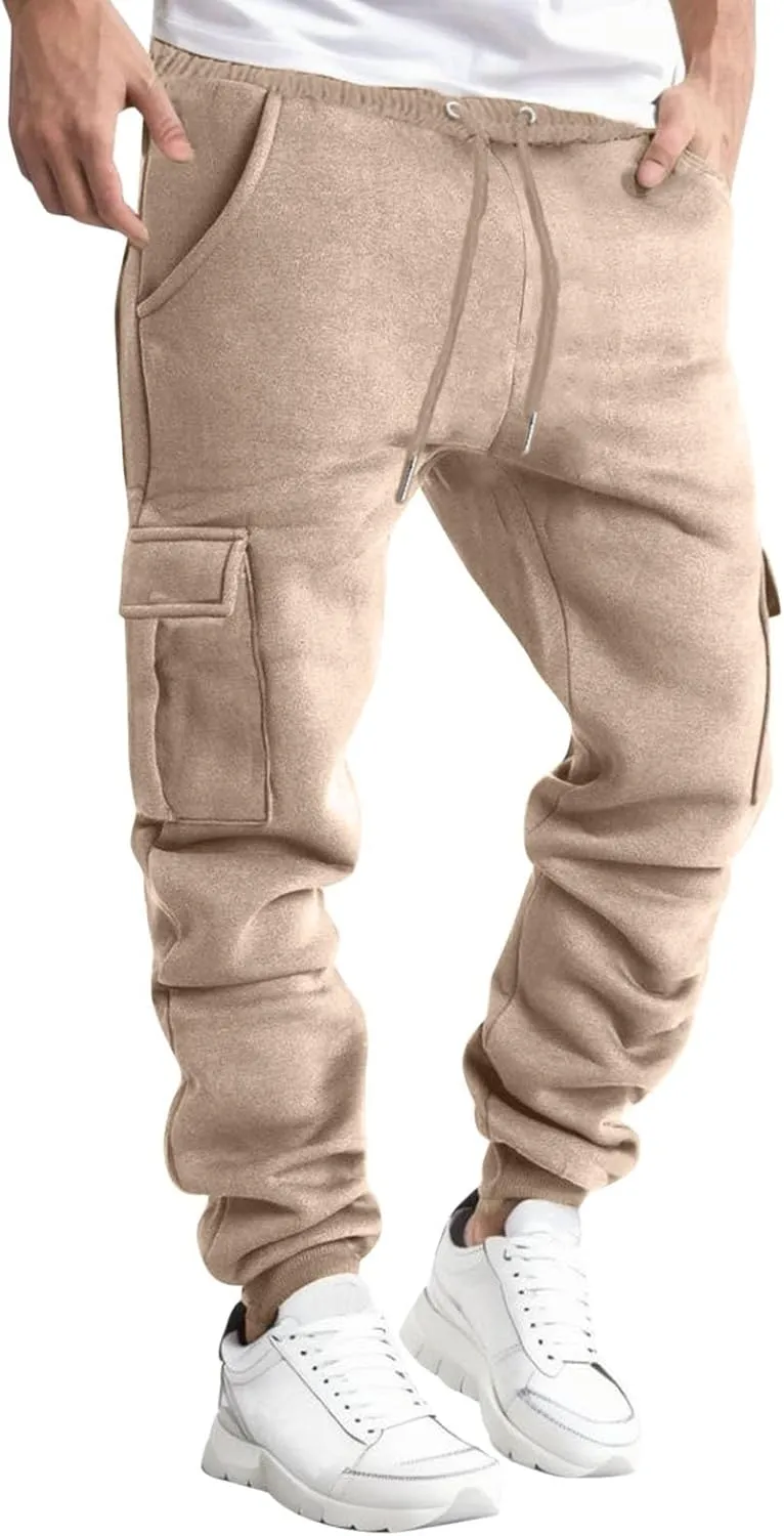 Mens Sweatpants Joggers Pants Man Men's Lightweight Sweatpants Open Bottom Loose Fit Sweat Pants for Men Straight Leg