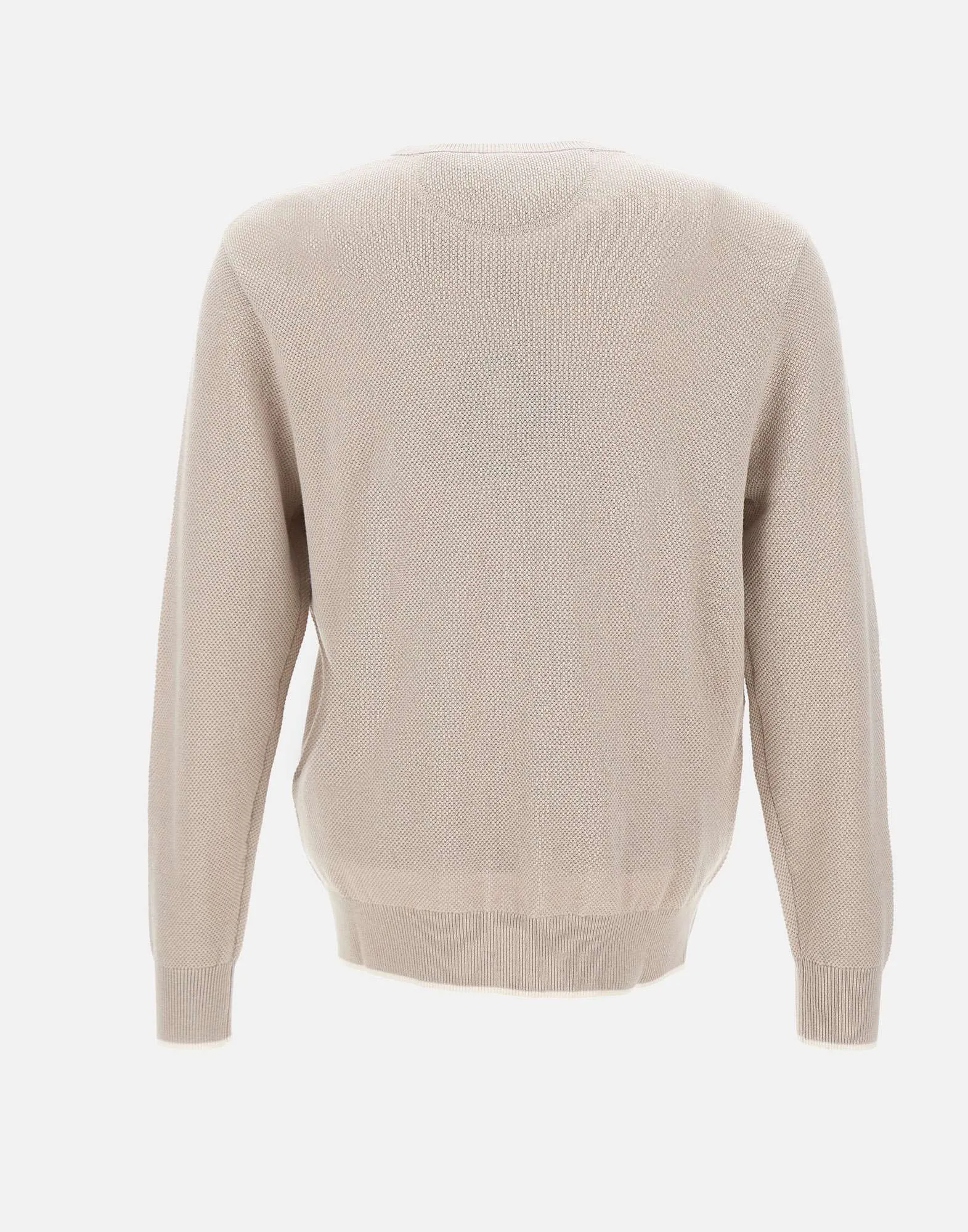 Men's Wool and Cotton Honeycomb Sweater