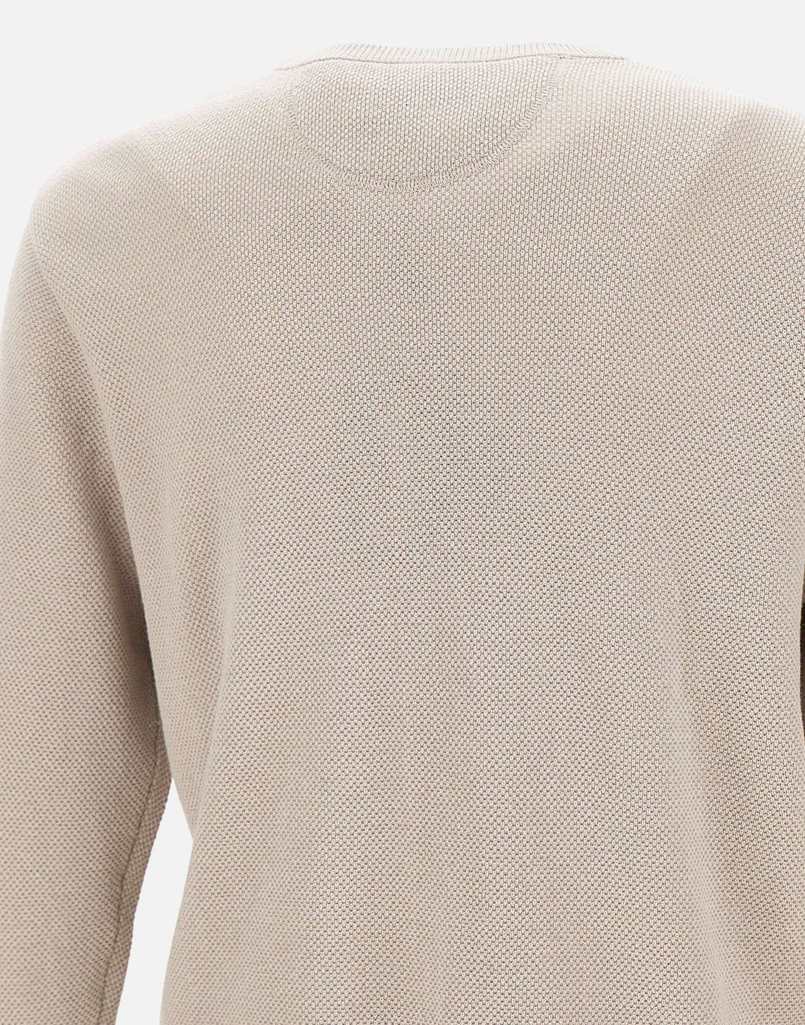 Men's Wool and Cotton Honeycomb Sweater