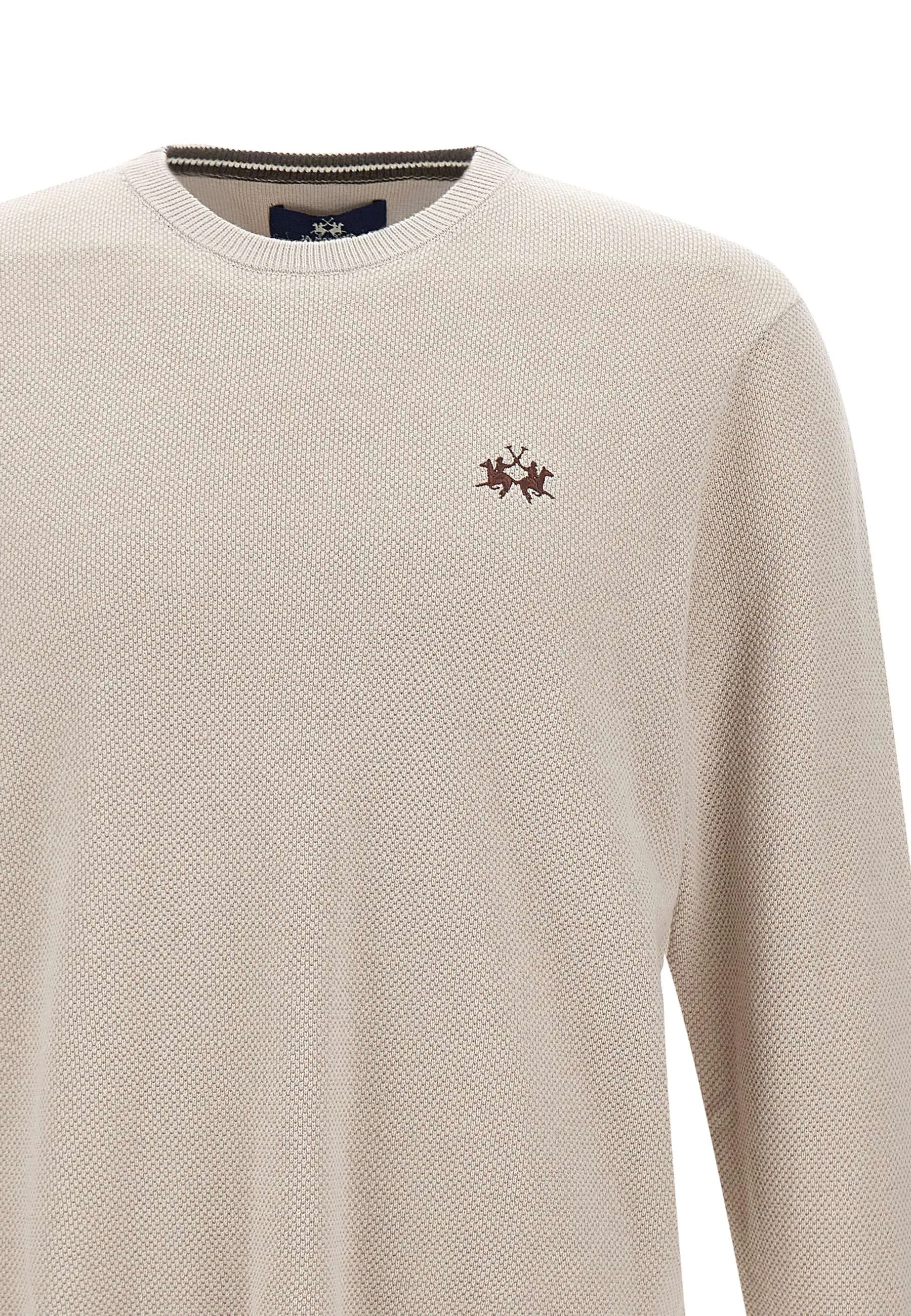Men's Wool and Cotton Honeycomb Sweater