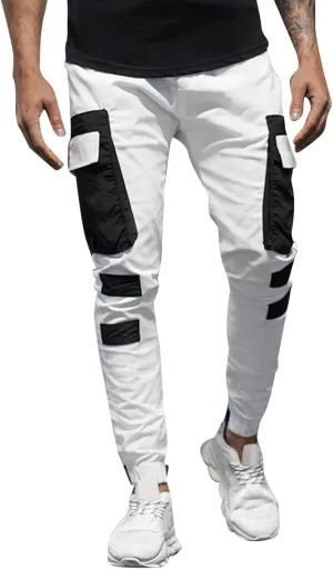 Mens Workout Cargo Sweatpants Pant Men Pants Hiking Athletic Mens Cargo Pants Outdoor Hiking Trouser Multi Pockets