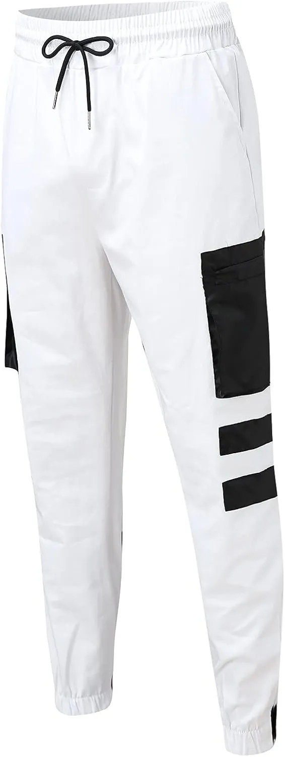 Mens Workout Cargo Sweatpants Pant Men Pants Hiking Athletic Mens Cargo Pants Outdoor Hiking Trouser Multi Pockets