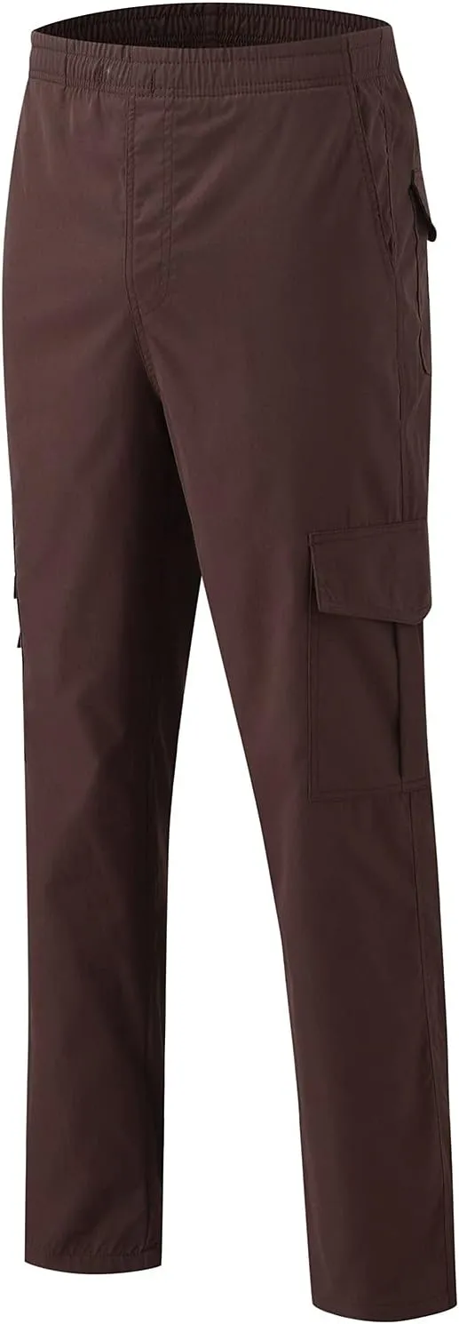 Mens Workout Cargo Sweatpants Tactical Pant Rip-Stop Hiking Pants Men Trouser Drawstring Work Joggers Men's Sweatpant