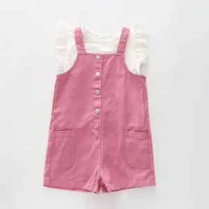 Pink Pocket Overalls