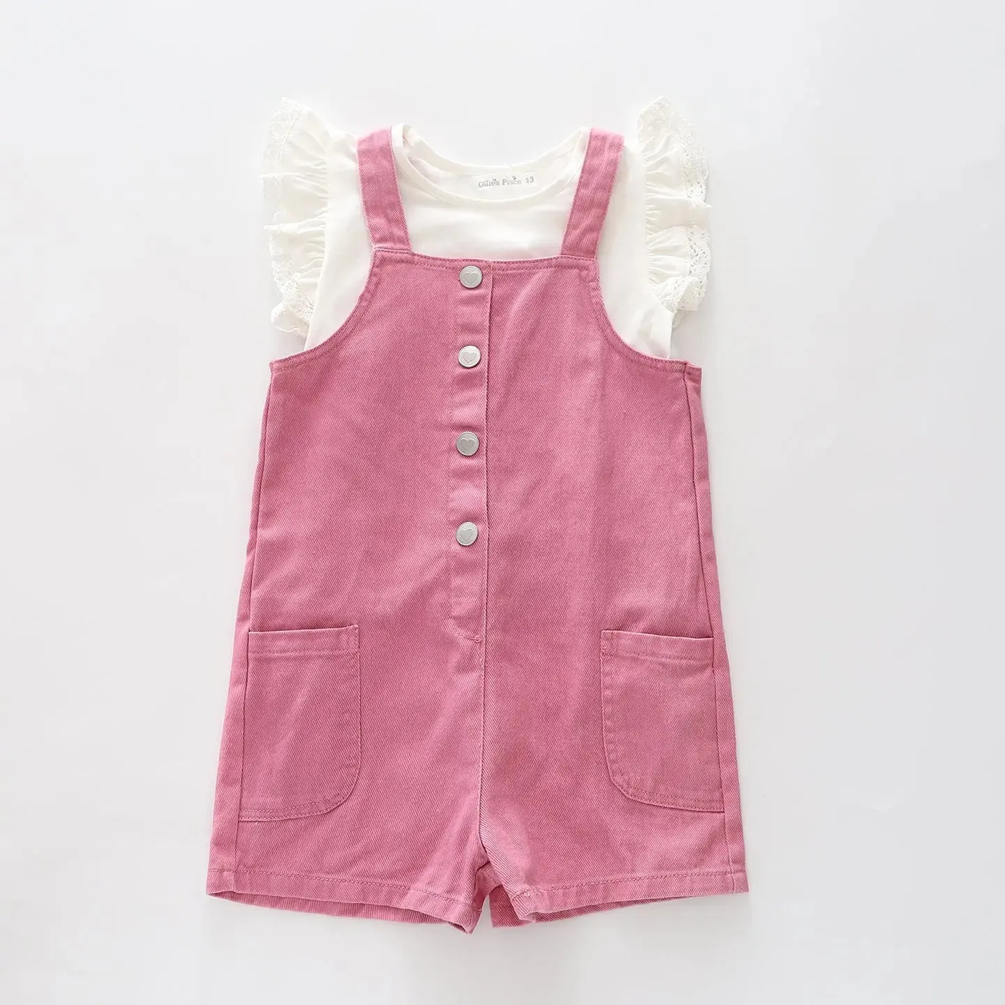 Pink Pocket Overalls
