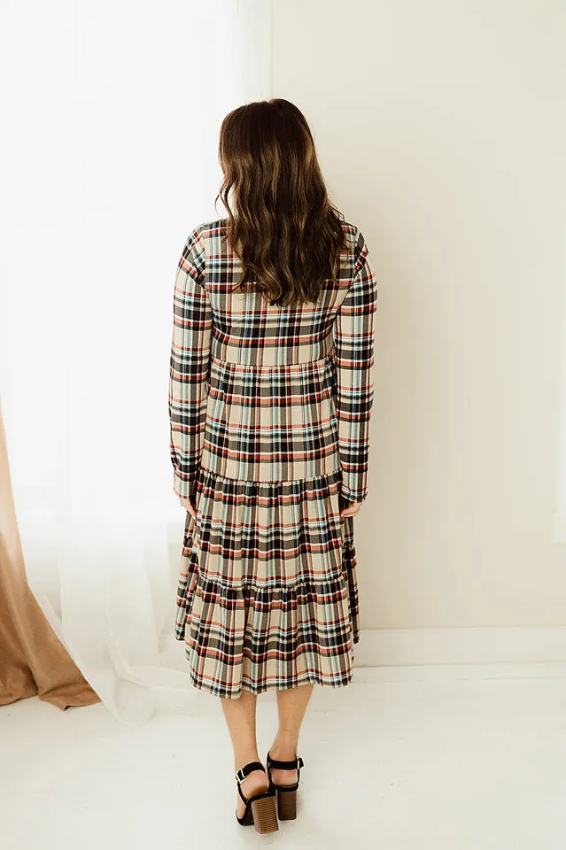 Plaid Tiered Dress
