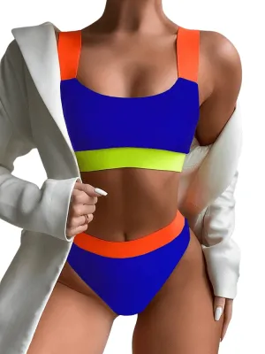 Plate Belt Bikini Set - Two-Piece Stylish Swimwear