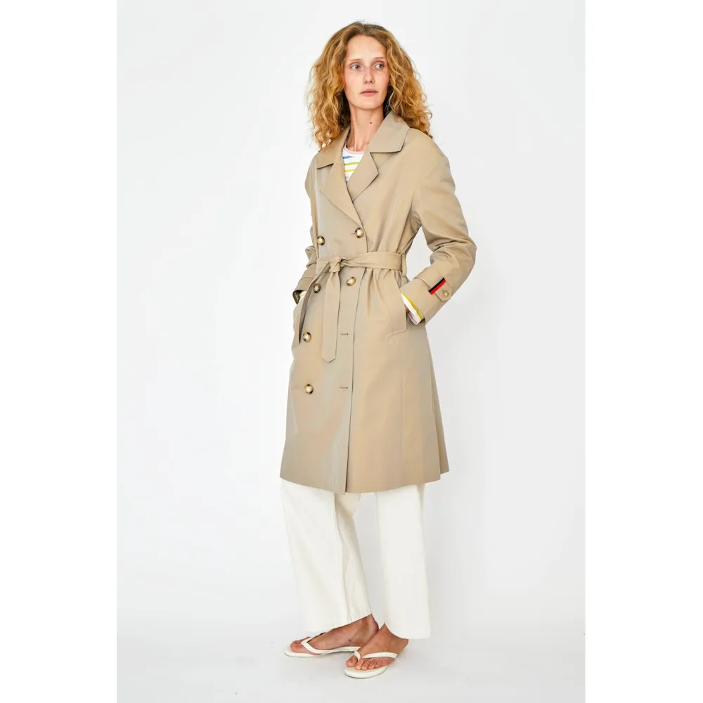 Rox Trench Coat in Khaki