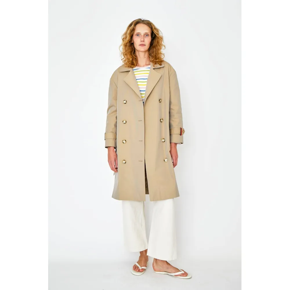 Rox Trench Coat in Khaki