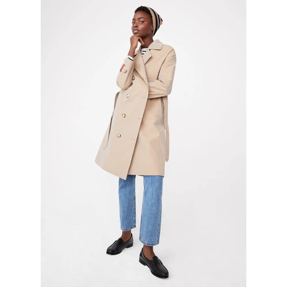 Rox Trench Coat in Khaki