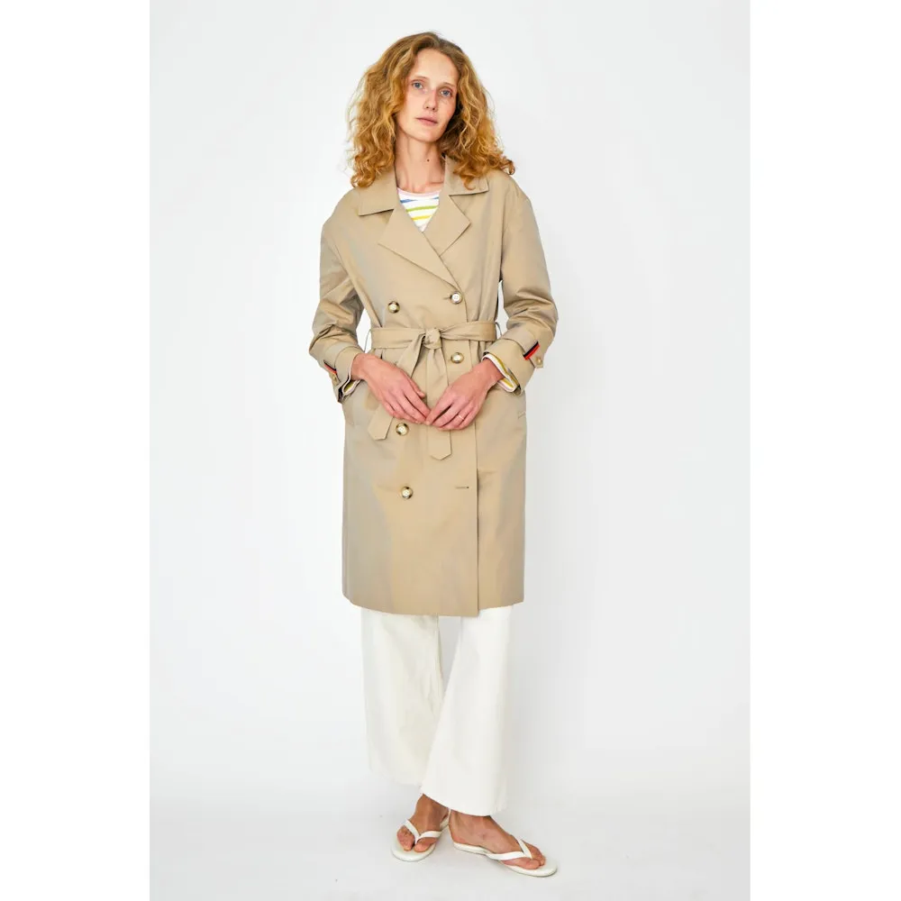 Rox Trench Coat in Khaki