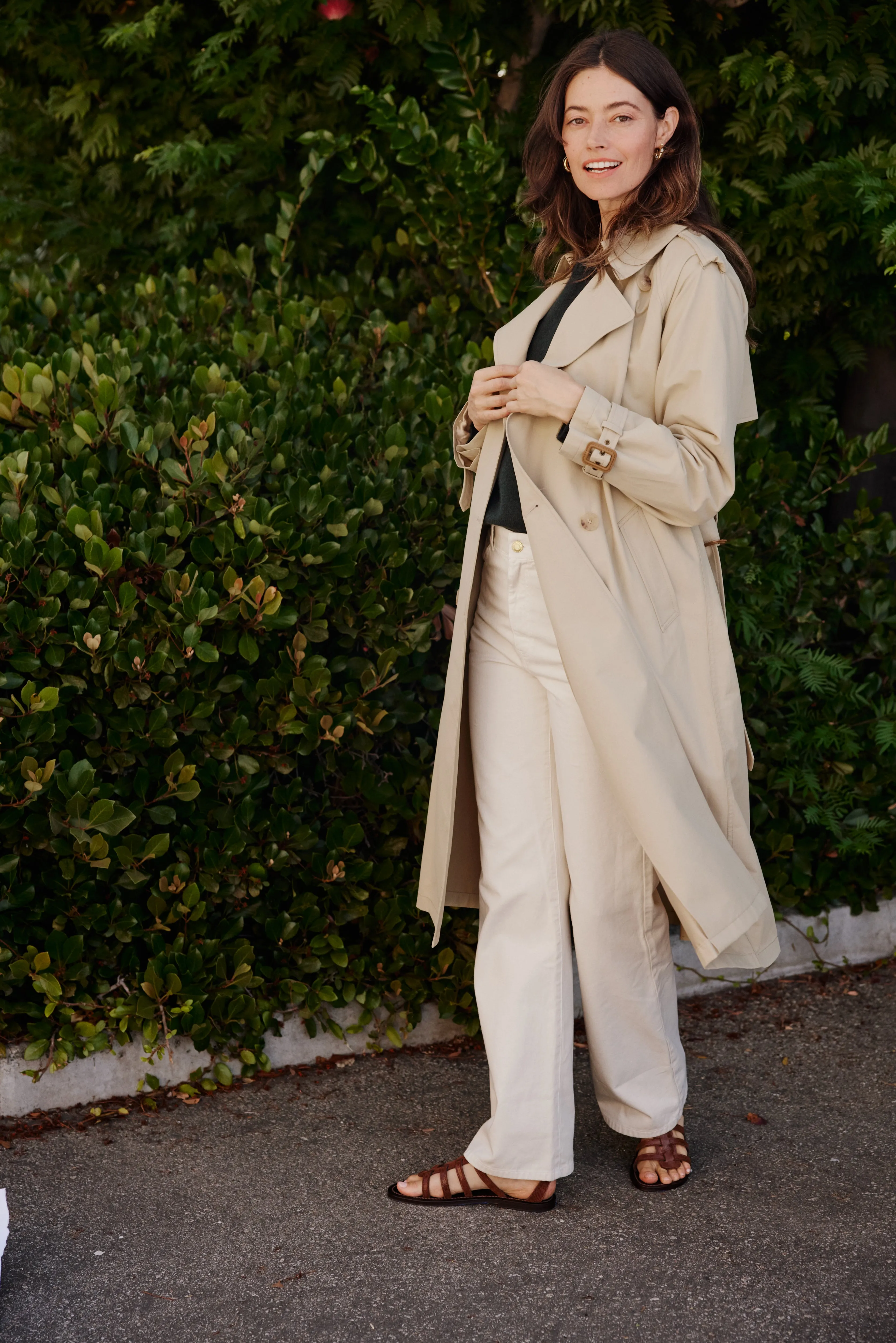 Tanner Trench Coat in Khaki