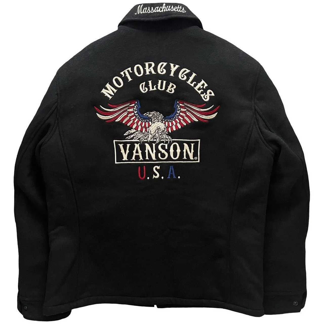 Vanson Wool Motorcycle Jacket